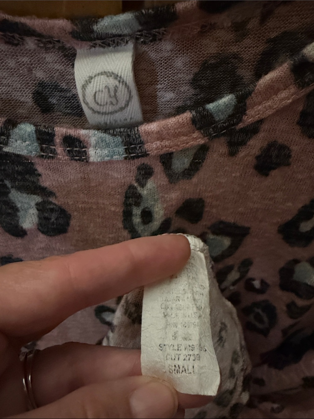 Cy Leopard Print Tunic size Small - Picture 6 of 6
